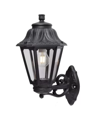 Fumagalli e26 131 000 Axe Bissorut Wandlaterne nach oben schwarz